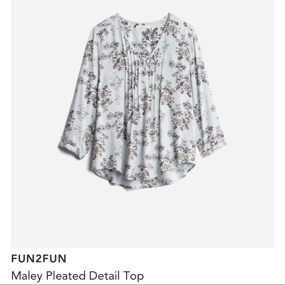 Pleated detail top